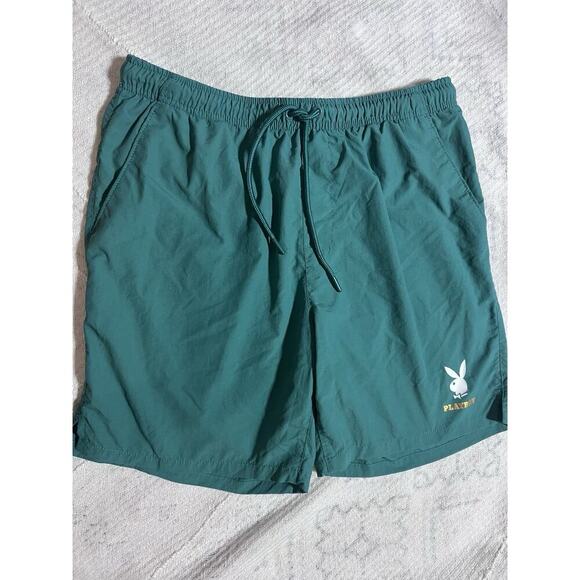 Playboy PacSun Men’s Nylon Shorts Size Large 34" - 38" Logo Running - Picture 1 of 7